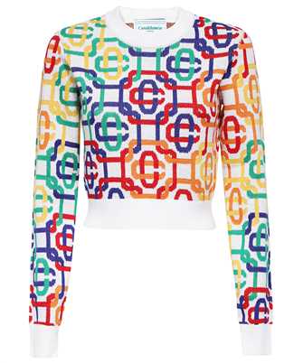 Casablanca WS23 KW 336 01 MONOGRAM CREW Knit