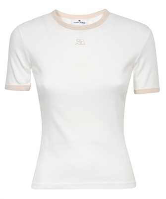 Courreges 223JTS017JS0070 LOGO-APPLIQU COTTON T-Shirt