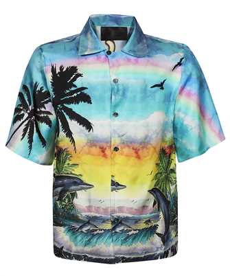 Philipp Plein SACC MRP1919 PTE028N SILK BOWLING HAWAII Camicia