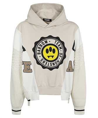 Barrow F3BWUAHS100 LOGO-PRINT PANELLED-DESIGN Hoodie