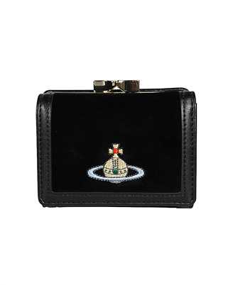 Vivienne Westwood 51010018 W00BX PF EMBROIDERED ORB SMALL FRAME Wallet