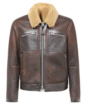 Tom Ford LBS016 LMG010F23 CRACKLED SHEARLING ZIP Bunda