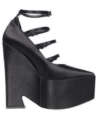 Versace 1009469 1A00619 TEMPEST SATIN PLATFORM Sandals