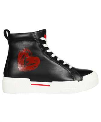 LOVE MOSCHINO JA15455G0D IAC BRUSHSTROKE HEART NAPPA LEATHER HIGH Sneakers