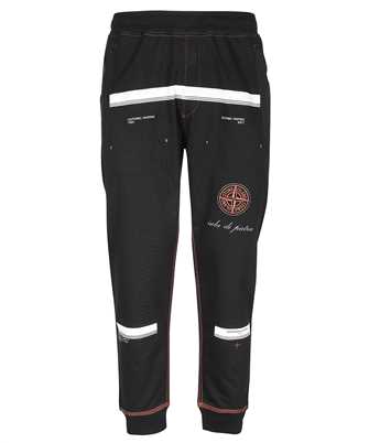 Stone Island 65595 GAUZED COTTON JERSEY_'ULTRA INSTITUTIONAL FOUR-FIVE' PRINT_REGULAR FIT Trousers
