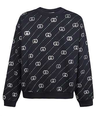 Gucci 700119 XJFY8 COTTON JERSEY WITH CRYSTALS Mikina