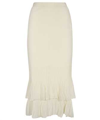 Bottega Veneta 748167 V2R70 TWO-IN-ONE LIGHT COTTON MIDI Skirt