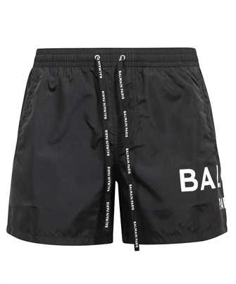 Balmain BWB641210 LOGO-PRINT Badeshorts