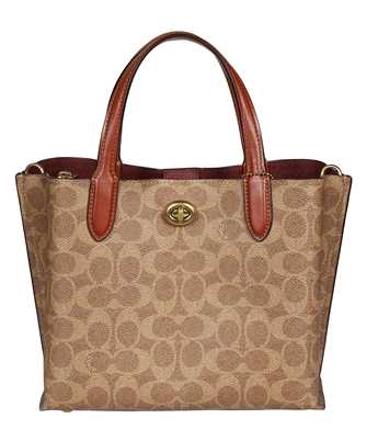 COACH C8562 COATED CANVAS SIGNATURE WILLOW TOTE Bag