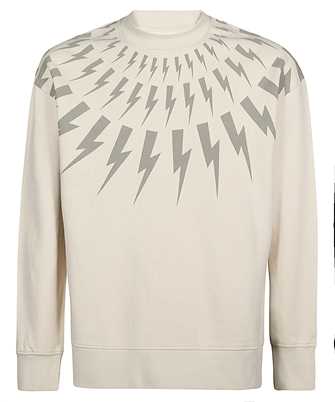 Neil Barrett PBJS010S V517S THUNDERBOLT-PRINT COTTON Sweatshirt