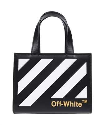 Off-White OWNA198F22LEA004 DIAG HYBRID SHOP 18 LETTERING Bag