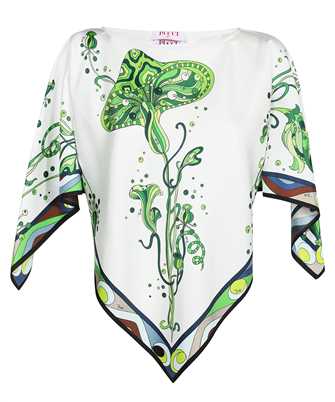 Emilio Pucci 3RRM95 3R781 SILK TWILL FUNGO PLACED Hemd