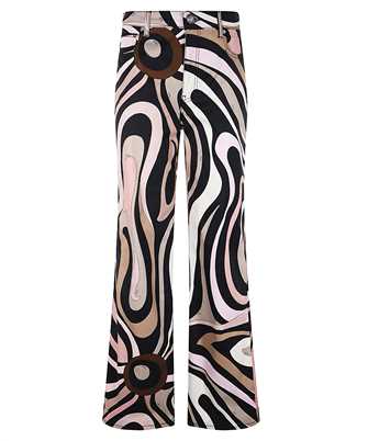 Emilio Pucci 5HRT06 5H862 MARMO PRINT WIDE LEG Trousers