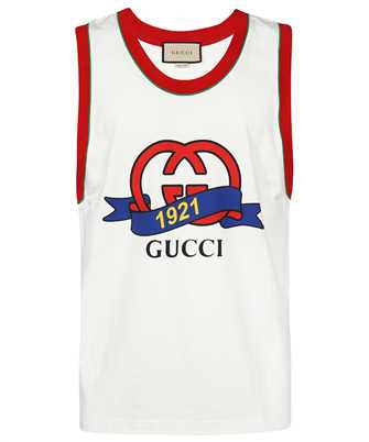 Gucci 743000 XJFFV INTERLOCKING G 1921 PRINT COTTON T-shirt