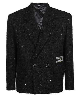 GCDS FW23M210544 DOUBLE BREASTED TWEED BLAZER Sako