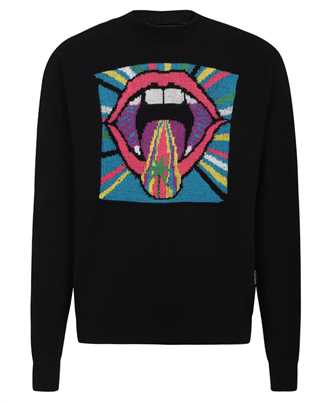 Palm Angels PMHE054F23KNI002 CRAZY MOUTH Strick