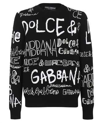 Dolce & Gabbana GX533Z JBVY0 INLAID WOOL ROUND-NECK Strick