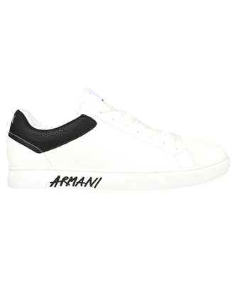 Armani Exchange XUX145 XV598 GRAFFITI LOGO LEATHER Sneakers