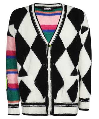 Barrow F3BWUACA028 PATTERNED-INTARSIA PANELLED Strickjacke