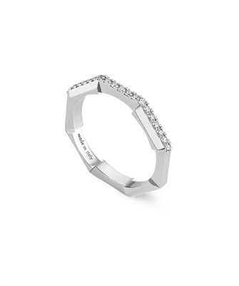 Gucci Jewelry Fine JWL YBC6621400010 18 KT WHITE GOLD AND DIAMONDS Prsteň