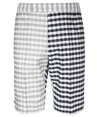 Thom Browne MTC002V 04569 FUN-MIX GINGHAM OXFORD CLASSIC BACKSTRAP Krtke nohavice