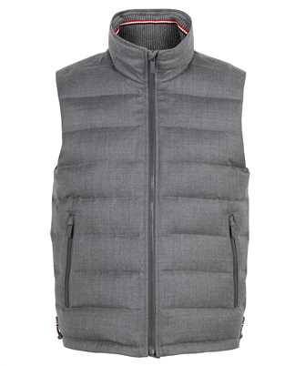 Thom Browne FVD011X 00626 DOWN FILL FUNNEL NECK ROLL OUT HOOD Gilet