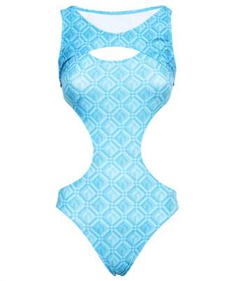 Marine Serre T345SS23W CRESCENT MOON-PRINT Costume da bagno