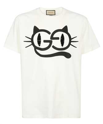 Gucci 615044 XJDGG CAT EYES PRINT COTTON JERSEY T-shirt