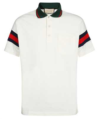 Gucci 713997 XJETR COTTON JERSEY WITH WEBB Polo
