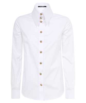 Balmain BF1HS260CE22 BUTTONED COTTON POPELINE Camicia