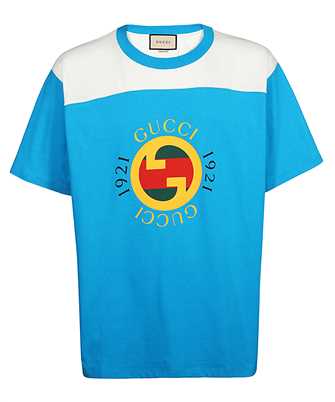 Gucci 756708 XJFWL COTTON JERSEY WITH GUCCI PRINT T-shirt