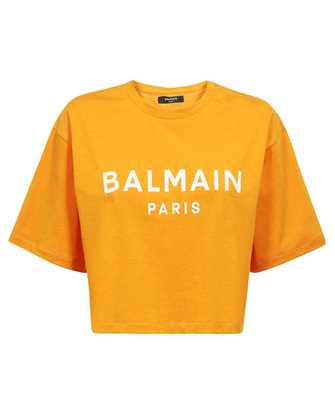 Balmain AF1EE020BB02 BALMAIN PRINT CROPPED Tričko