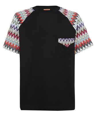 MISSONI US23SL0A COTTON CREW-NECK WITH KNITTED INSERTS T-Shirt