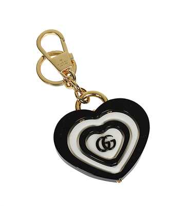 Gucci 752695 JCFUX DOUBLE G HEART-SHAPED Portachiavi