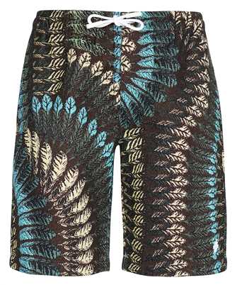 Marcelo Burlon CMCB081S23FAB001 FEATHERS STRAIGHT LEG Krtke nohavice