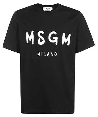 MSGM 2000MM510 200002 COTTON WITH BRUSHED LOGO T-shirt