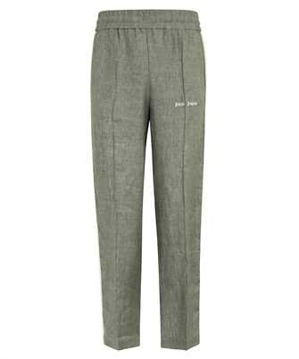 Palm Angels PMCJ021S24FAB003 CLASSIC LOGO LINEN TRACK Trousers