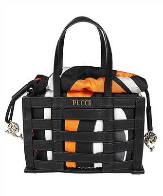 Emilio Pucci 3RBC33 3R910 CAGED LEATHER SHOULDER Bag