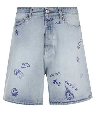 Vetements UA66SS510L SCRIBBLED DENIM Shorts