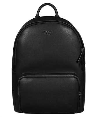 Emporio Armani Y4O250 Y138E REGENERATED-LEATHER WITH EAGLE PATE Backpack