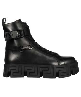 Versace 1000791 1A00633 GRECA LABYRINTH LEATHER Boots