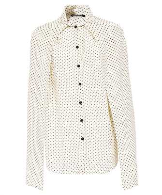 Balmain BF1HT020SC68 PUSSY BOW PRINTED SILK Shirt