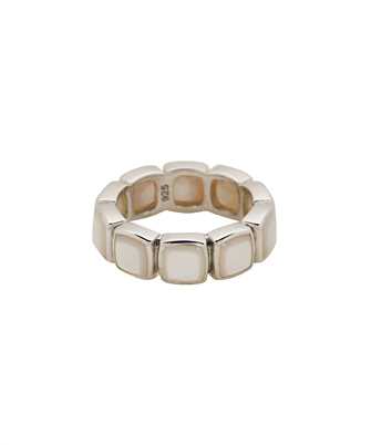 Tom Wood R75CBV2WHM01S925 CUSHION BAND WHITE MOP Ring