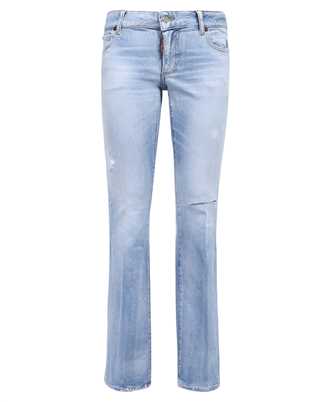 Dsquared2 S75LB0793 S30663 SUPER FADE LIGHT WASH MEDIUM WAIST FLARE Jeans