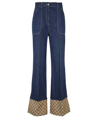 Gucci 708849 XDB56 GG CUFF Jeans