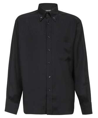 Tom Ford HRO001 FMV009F23 POLKA DOT JACQUARD FLUID FIT LEISURE Shirt