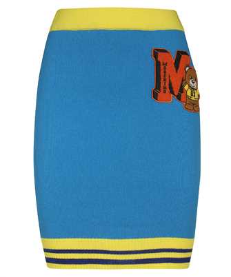 Moschino 0183 501 VARSITY TEDDY BEAR KNIT MINI Skirt