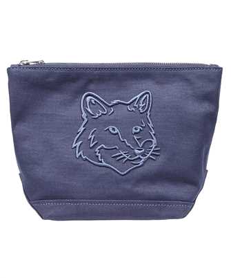 Maison Kitsune LW05301WW0107 FOX HEAD ZIPPED Bag