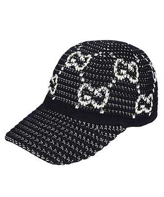 Gucci 747331 4HAY7 GG CROCHET COTTON BASEBALL Cap