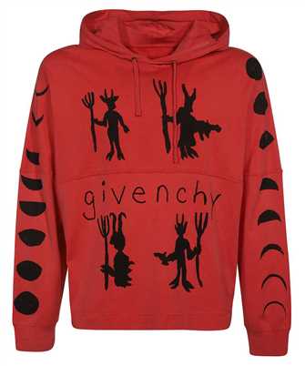Givenchy BM71C53Y6B OVERSIZED FIT LS PRINT Kapuzen-Sweatshirt